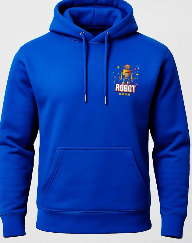 ROBOT Hoodie – Organic Cotton Stylish Robot Graphic Sweatshirt for Men & Women 330gsm (thick)